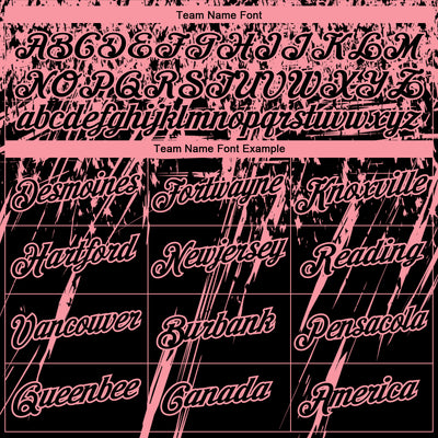 Custom Stitched Black Medium Pink 3D Pattern Design Splash Grunge Art Sports Pullover Sweatshirt Hoodie