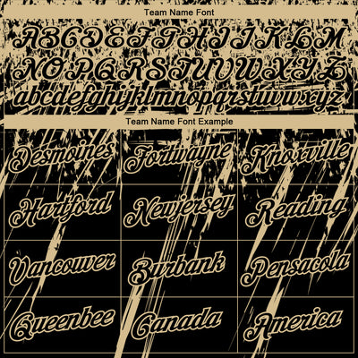 Custom Stitched Black Vegas Gold 3D Pattern Design Splash Grunge Art Sports Pullover Sweatshirt Hoodie