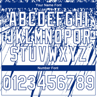 Custom Stitched White Royal 3D Pattern Design Splash Grunge Art Sports Pullover Sweatshirt Hoodie