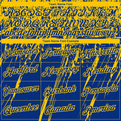 Custom Stitched Royal Yellow 3D Pattern Design Splash Grunge Art Sports Pullover Sweatshirt Hoodie