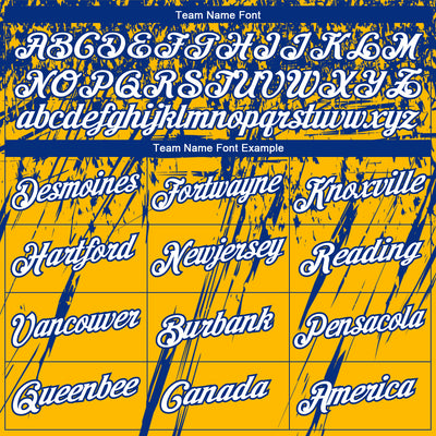 Custom Stitched Gold White-Royal 3D Pattern Design Splash Grunge Art Sports Pullover Sweatshirt Hoodie