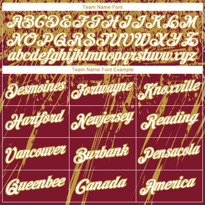 Custom Stitched Crimson White-Old Gold 3D Pattern Design Splash Grunge Art Sports Pullover Sweatshirt Hoodie