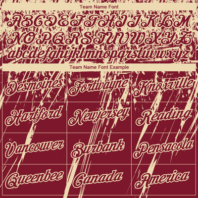 Custom Stitched Crimson Cream 3D Pattern Design Splash Grunge Art Sports Pullover Sweatshirt Hoodie