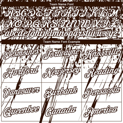 Custom Stitched White Brown 3D Pattern Design Splash Grunge Art Sports Pullover Sweatshirt Hoodie