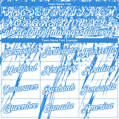 Custom Stitched White Powder Blue 3D Pattern Design Splash Grunge Art Sports Pullover Sweatshirt Hoodie