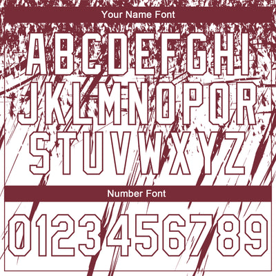 Custom Stitched White Burgundy 3D Pattern Design Splash Grunge Art Sports Pullover Sweatshirt Hoodie