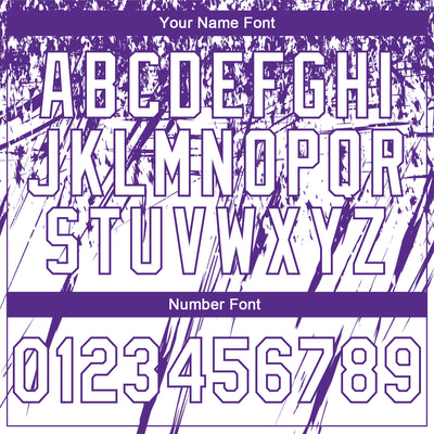 Custom Stitched White Purple 3D Pattern Design Splash Grunge Art Sports Pullover Sweatshirt Hoodie