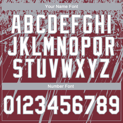 Custom Stitched Burgundy White-Gray 3D Pattern Design Splash Grunge Art Sports Pullover Sweatshirt Hoodie