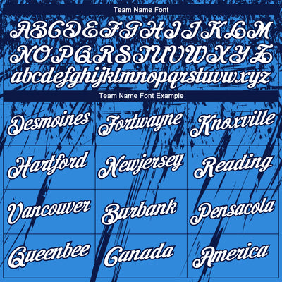 Custom Stitched Powder Blue White-Navy 3D Pattern Design Splash Grunge Art Sports Pullover Sweatshirt Hoodie