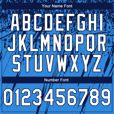 Custom Stitched Powder Blue White-Navy 3D Pattern Design Splash Grunge Art Sports Pullover Sweatshirt Hoodie