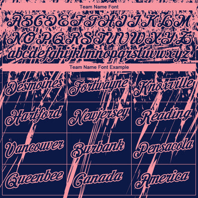 Custom Stitched Navy Medium Pink 3D Pattern Design Splash Grunge Art Sports Pullover Sweatshirt Hoodie