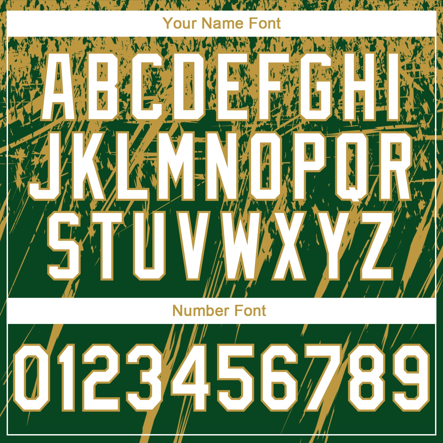 Custom Stitched Green White-Old Gold 3D Pattern Design Splash Grunge Art Sports Pullover Sweatshirt Hoodie