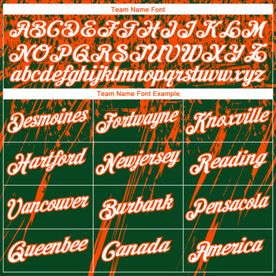 Custom Stitched Green White-Orange 3D Pattern Design Splash Grunge Art Sports Pullover Sweatshirt Hoodie