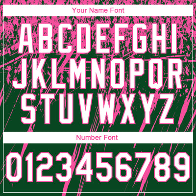 Custom Stitched Green White-Pink 3D Pattern Design Splash Grunge Art Sports Pullover Sweatshirt Hoodie