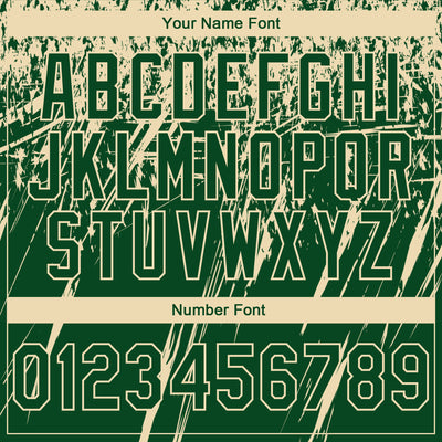 Custom Stitched Green Cream 3D Pattern Design Splash Grunge Art Sports Pullover Sweatshirt Hoodie