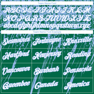 Custom Stitched Kelly Green White-Light Blue 3D Pattern Design Splash Grunge Art Sports Pullover Sweatshirt Hoodie