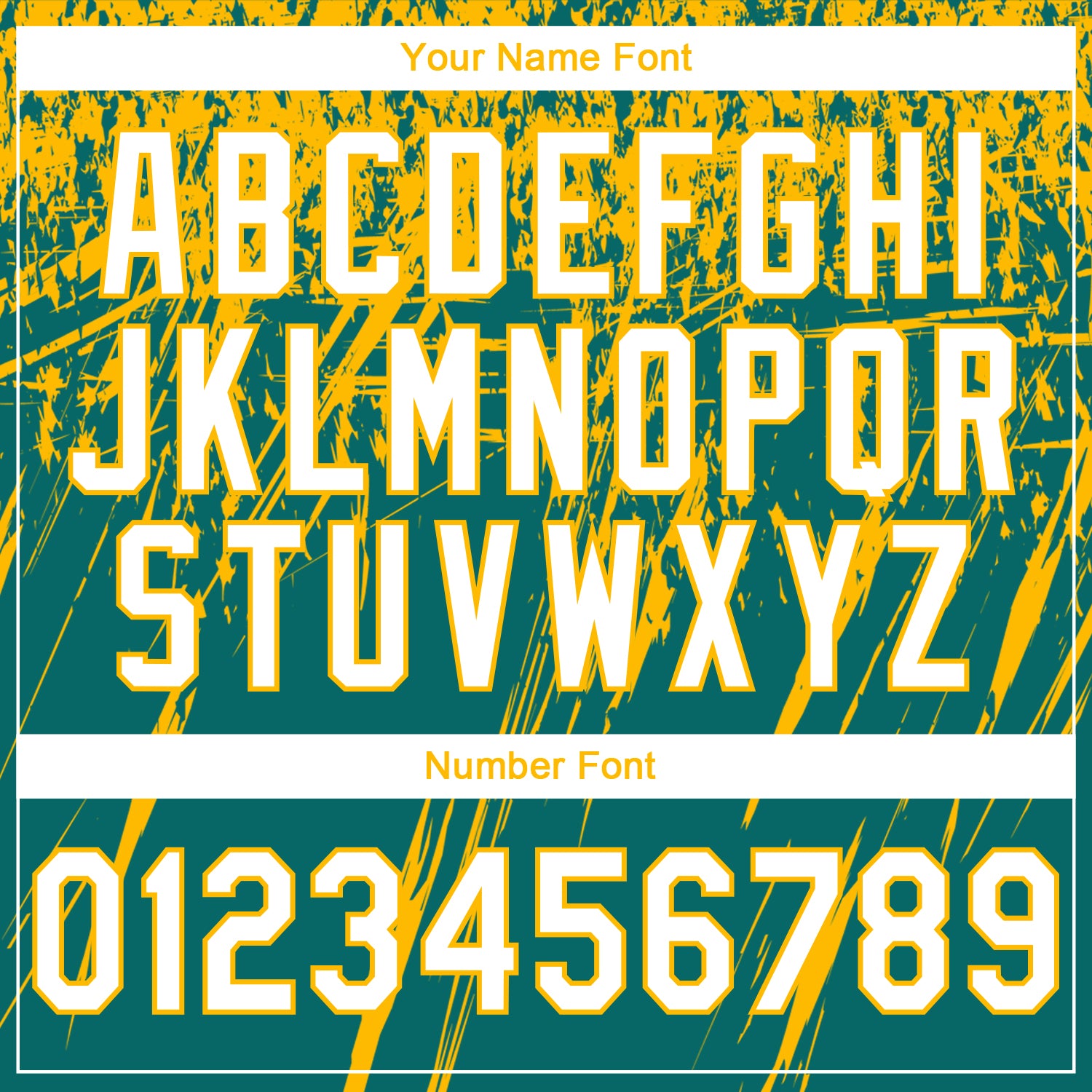 Custom Stitched Teal White-Gold 3D Pattern Design Splash Grunge Art Sports Pullover Sweatshirt Hoodie