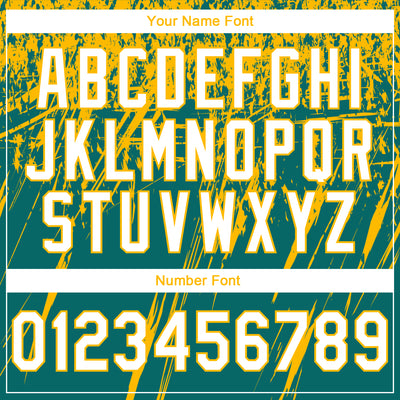 Custom Stitched Teal White-Gold 3D Pattern Design Splash Grunge Art Sports Pullover Sweatshirt Hoodie