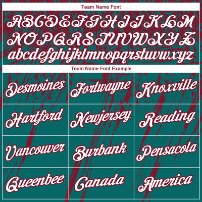 Custom Stitched Teal White-Crimson 3D Pattern Design Splash Grunge Art Sports Pullover Sweatshirt Hoodie