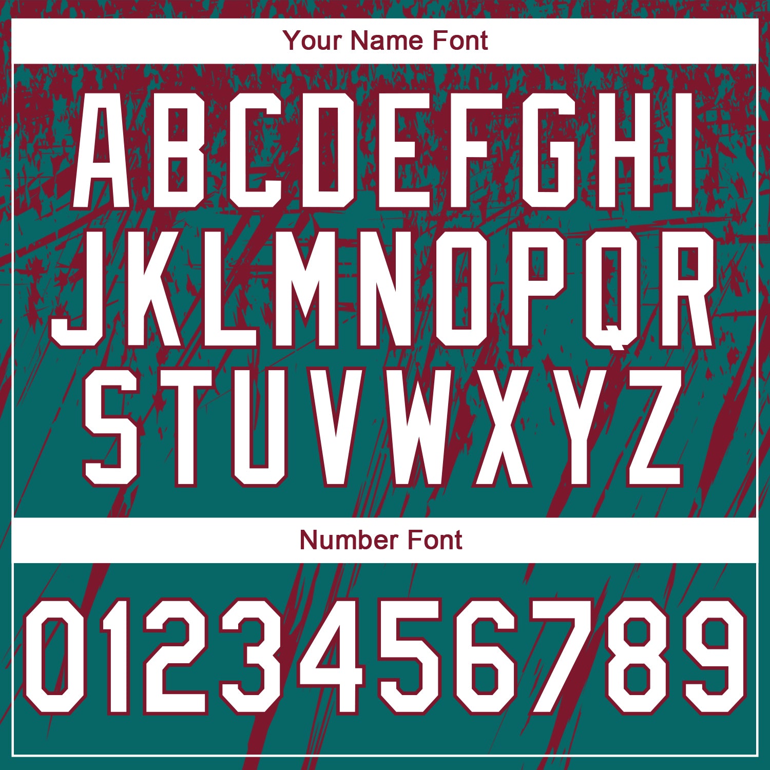 Custom Stitched Teal White-Crimson 3D Pattern Design Splash Grunge Art Sports Pullover Sweatshirt Hoodie