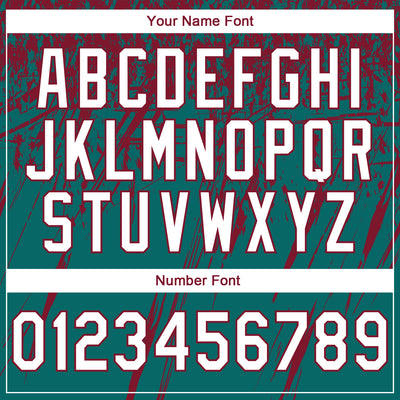 Custom Stitched Teal White-Crimson 3D Pattern Design Splash Grunge Art Sports Pullover Sweatshirt Hoodie