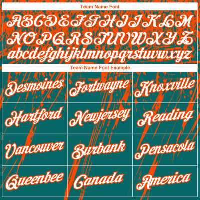 Custom Stitched Teal White-Orange 3D Pattern Design Splash Grunge Art Sports Pullover Sweatshirt Hoodie