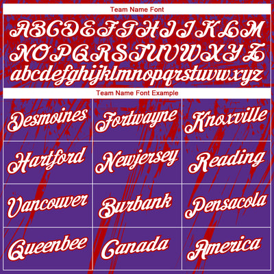 Custom Stitched Purple White-Red 3D Pattern Design Splash Grunge Art Sports Pullover Sweatshirt Hoodie