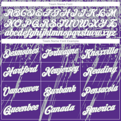 Custom Stitched Purple White-Gray 3D Pattern Design Splash Grunge Art Sports Pullover Sweatshirt Hoodie
