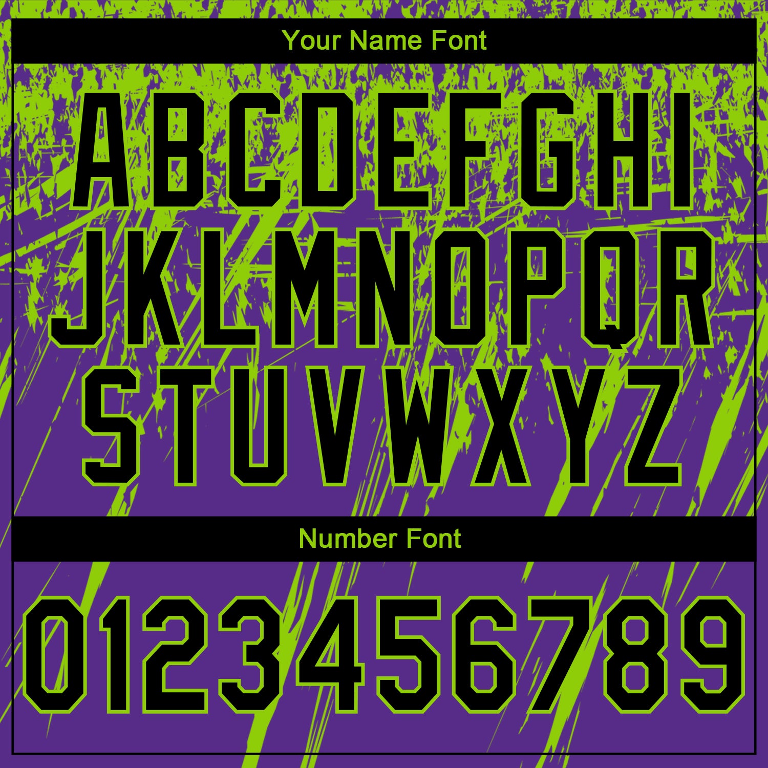 Custom Stitched Purple Black-Neon Green 3D Pattern Design Splash Grunge Art Sports Pullover Sweatshirt Hoodie