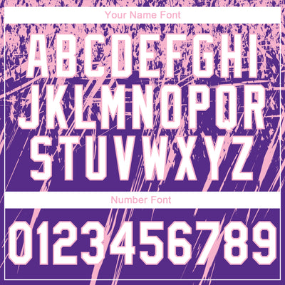 Custom Stitched Purple White-Light Pink 3D Pattern Design Splash Grunge Art Sports Pullover Sweatshirt Hoodie