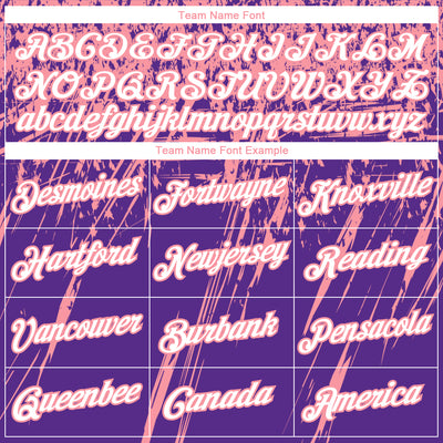 Custom Stitched Purple White-Medium Pink 3D Pattern Design Splash Grunge Art Sports Pullover Sweatshirt Hoodie