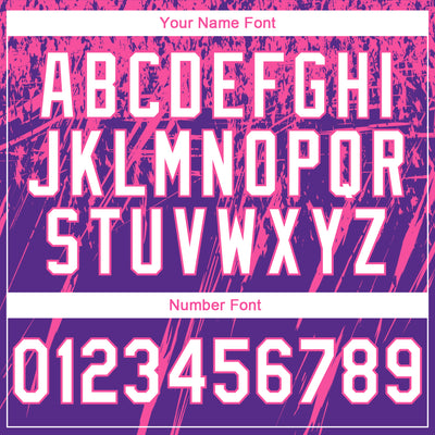 Custom Stitched Purple White-Pink 3D Pattern Design Splash Grunge Art Sports Pullover Sweatshirt Hoodie