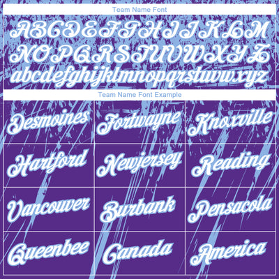 Custom Stitched Purple White-Light Blue 3D Pattern Design Splash Grunge Art Sports Pullover Sweatshirt Hoodie