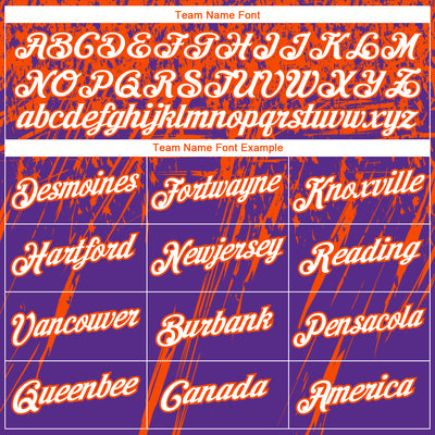 Custom Stitched Purple White-Orange 3D Pattern Design Splash Grunge Art Sports Pullover Sweatshirt Hoodie