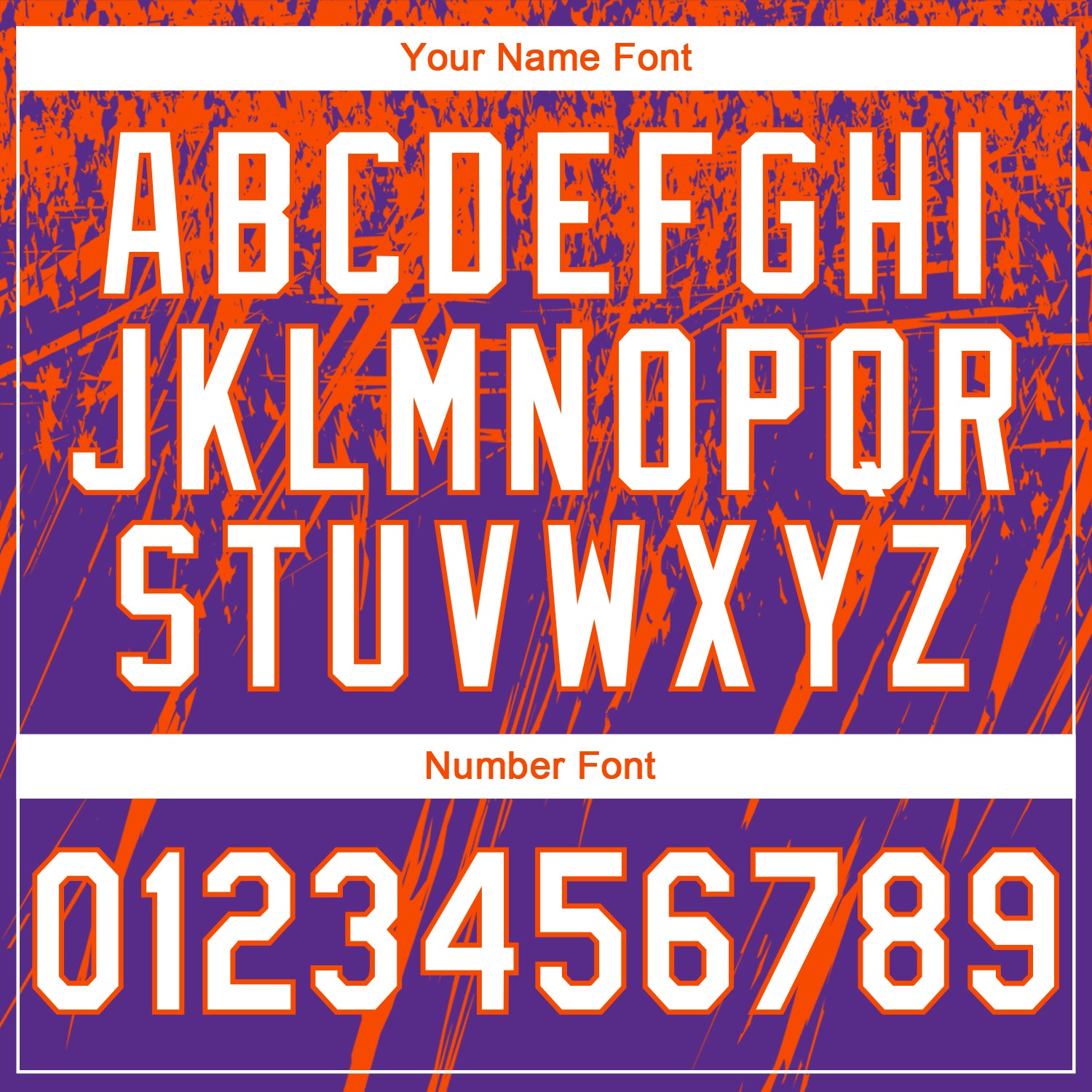 Custom Stitched Purple White-Orange 3D Pattern Design Splash Grunge Art Sports Pullover Sweatshirt Hoodie