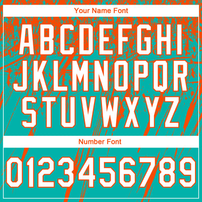 Custom Stitched Aqua White-Orange 3D Pattern Design Splash Grunge Art Sports Pullover Sweatshirt Hoodie