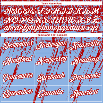 Custom Stitched Light Blue White-Red 3D Pattern Design Splash Grunge Art Sports Pullover Sweatshirt Hoodie