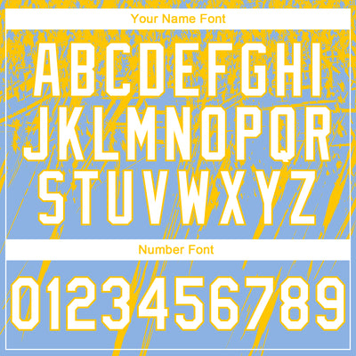 Custom Stitched Light Blue White-Yellow 3D Pattern Design Splash Grunge Art Sports Pullover Sweatshirt Hoodie