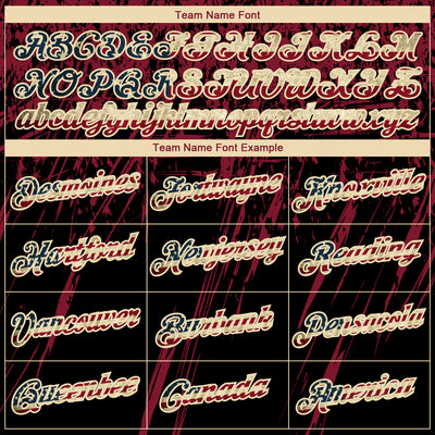 Custom Stitched Black Vintage USA Flag Crimson-Cream 3D Pattern Design Splash Grunge Art Sports Pullover Sweatshirt Hoodie