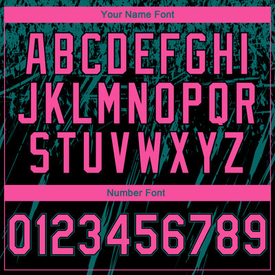 Custom Stitched Black Pink-Teal 3D Pattern Design Splash Grunge Art Sports Pullover Sweatshirt Hoodie