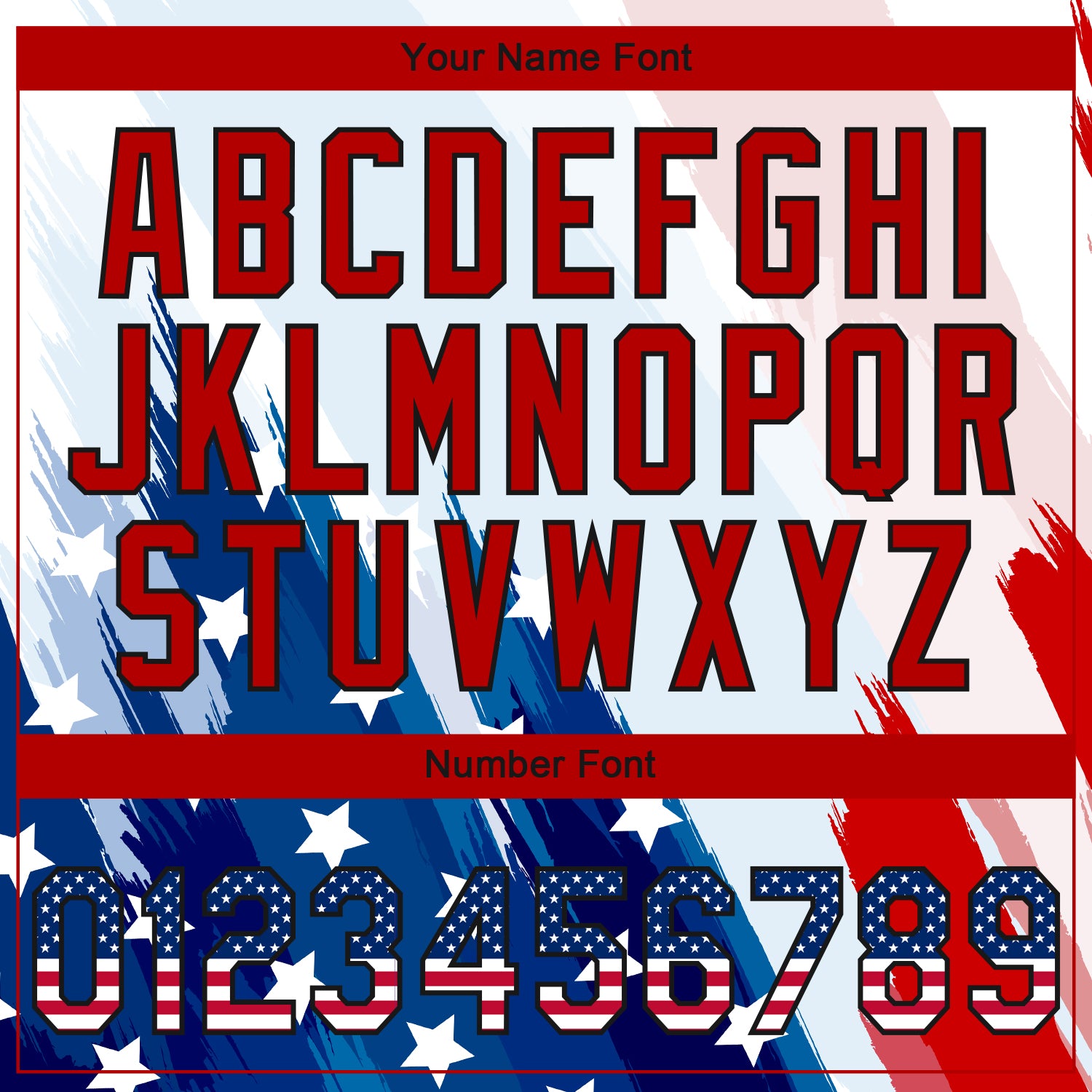 Custom Stitched White USA Flag Royal Black-Red 3D American Flag Sports Pullover Sweatshirt Hoodie