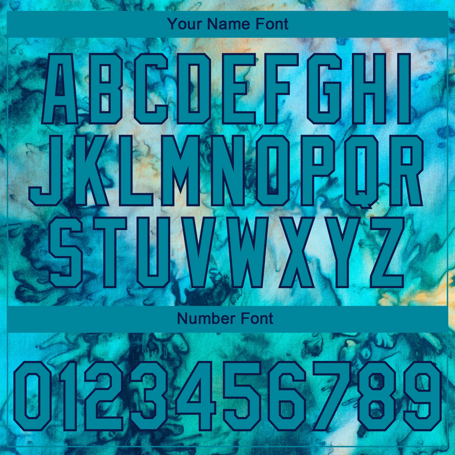 Custom Stitched Tie Dye Teal-Navy 3D Sports Pullover Sweatshirt Hoodie