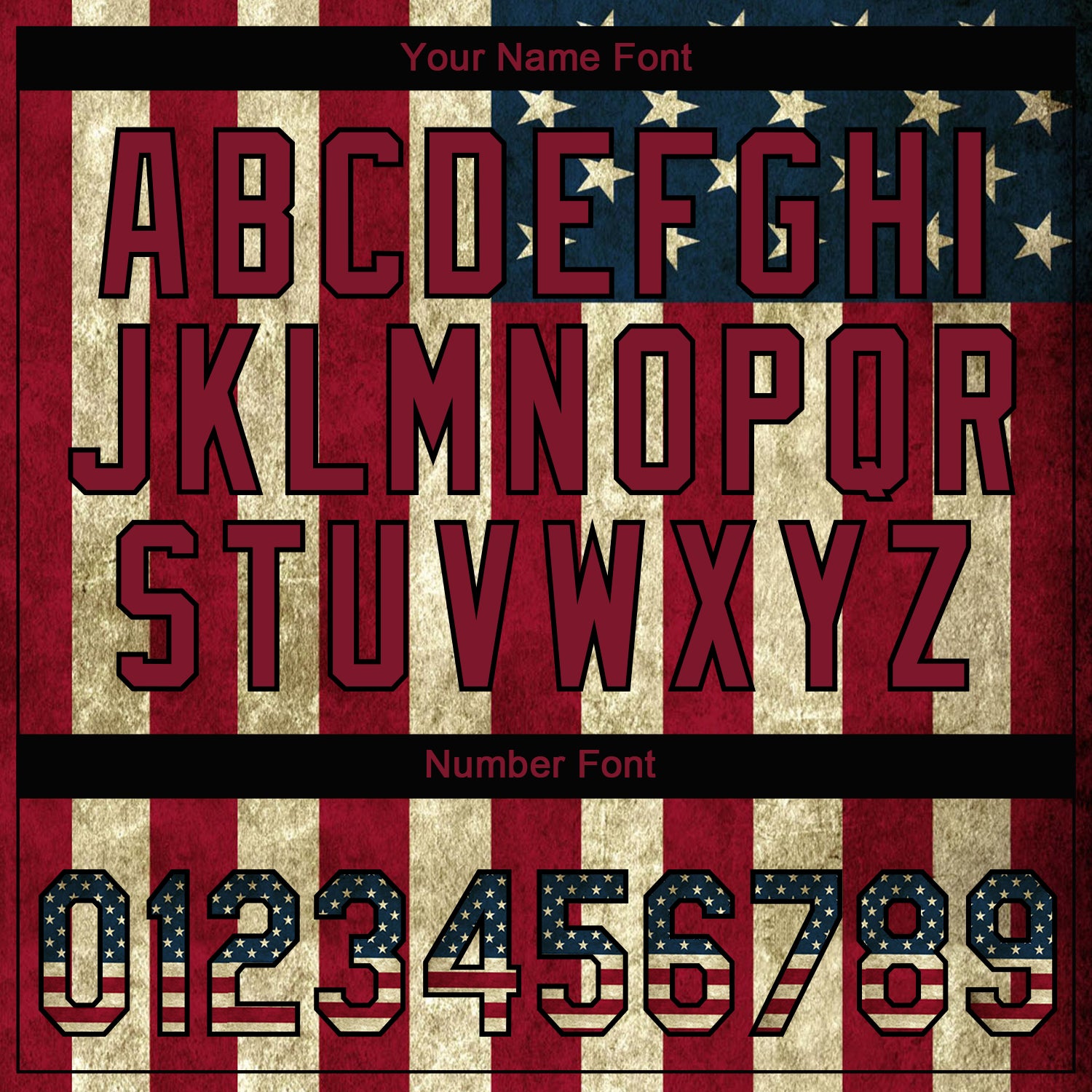 Custom Stitched Crimson Vintage USA Flag Cream-Black 3D American Flag Sports Pullover Sweatshirt Hoodie