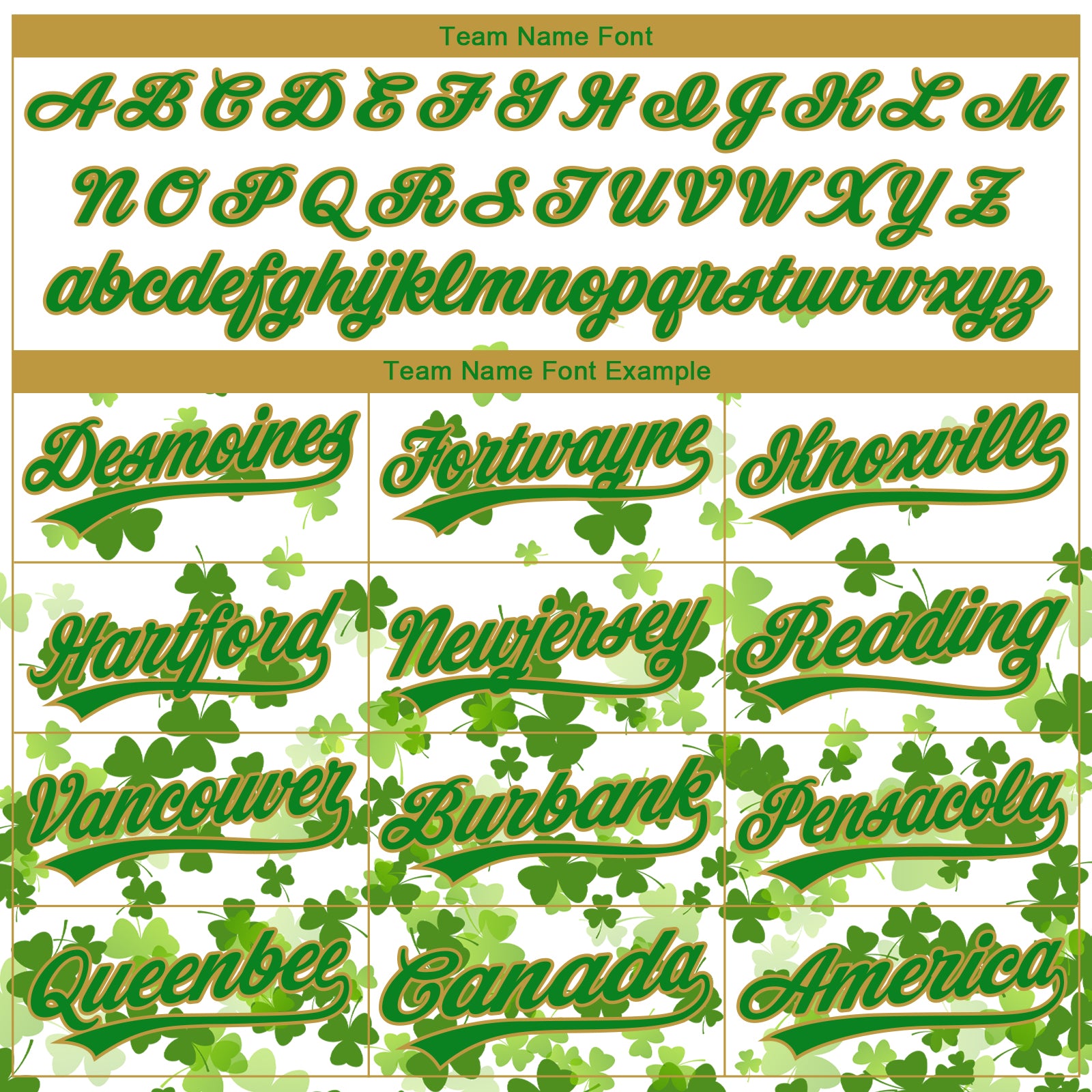 Custom Stitched White Grass Green-Old Gold 3D Pattern Design St. Patrick's Day Shamrock Sports Pullover Sweatshirt Hoodie