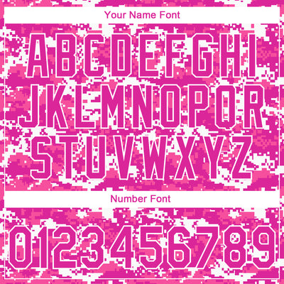 Custom Stitched Camo Deep Pink-White 3D Sports Pullover Sweatshirt Salute To Service Hoodie