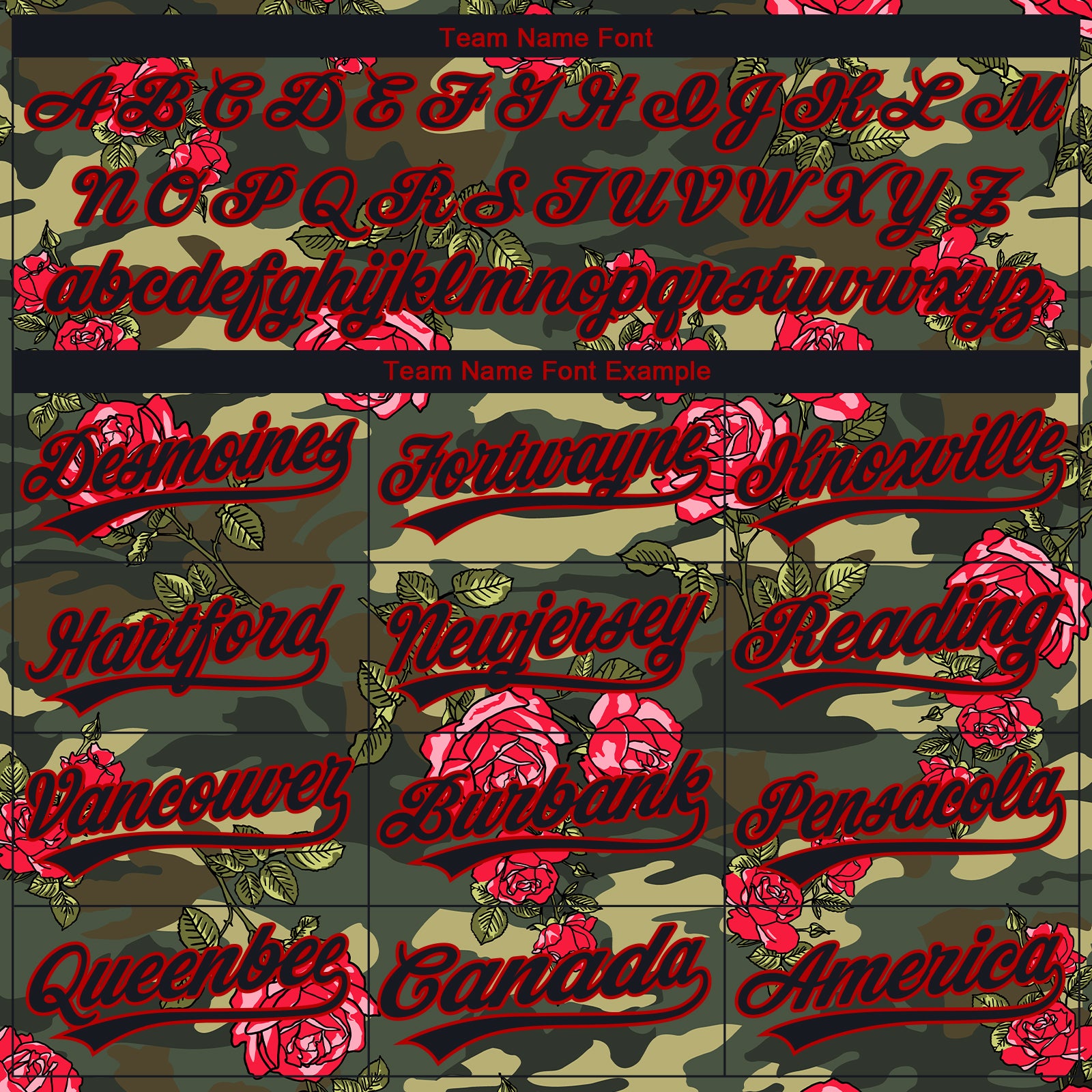 Custom Stitched Camo Black-Red 3D Rose Sports Pullover Sweatshirt Salute To Service Hoodie