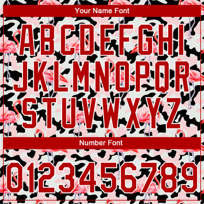 Custom Stitched Camo Red-White 3D Flamingo Sports Pullover Sweatshirt Salute To Service Hoodie