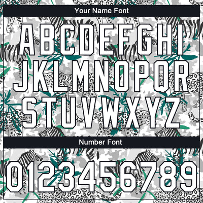 Custom Stitched Camo White-Black 3D Tropical Jungle Animal Sports Pullover Sweatshirt Salute To Service Hoodie