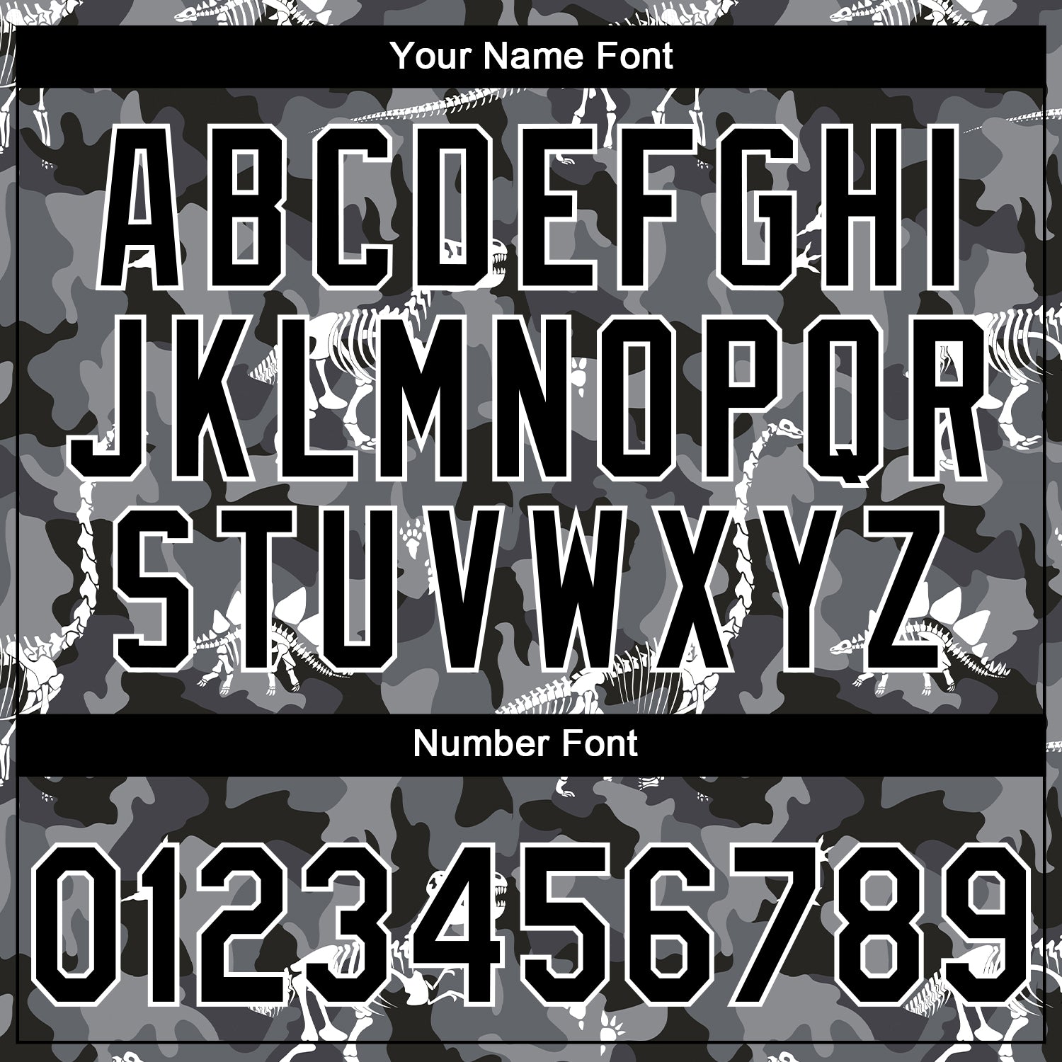 Custom Stitched Camo Black-White 3D Dinosaur Sports Pullover Sweatshirt Salute To Service Hoodie