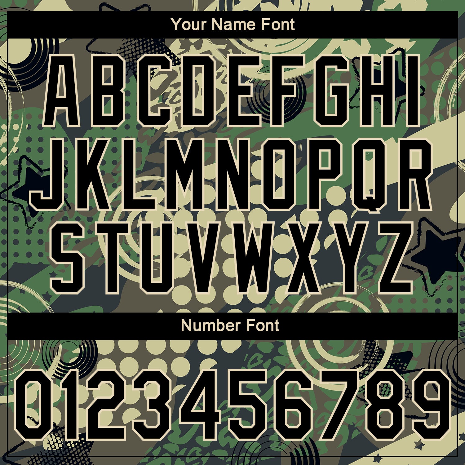 Custom Stitched Camo Black-Cream 3D Dots And Geometric Figures Sports Pullover Sweatshirt Salute To Service Hoodie